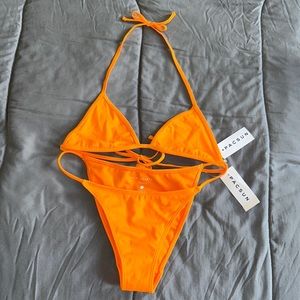 L.A hearts 2 piece swimsuit. Orange, new.